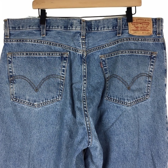 LEVI’S Jeans 560 Comfort Fit Straight Loose Relaxed 100% Cotton Denim 42 x 30 - Picture 5 of 13